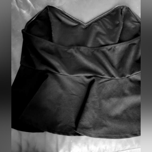 Shein Black Sweetheart Neckline Tube Top 2XL - Picture 3 of 4